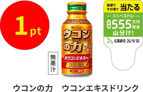 1pt ウコンの力 ウコンエキスドリンク